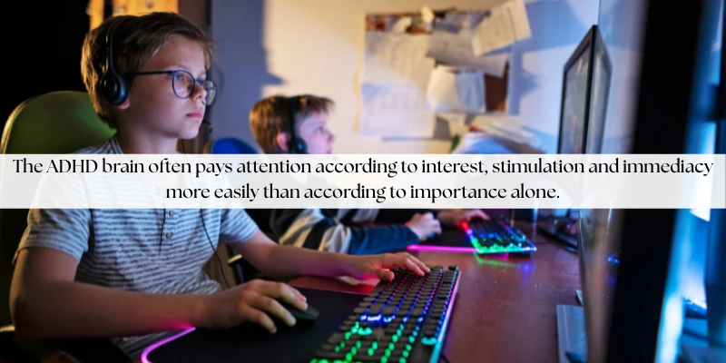 ADHD and the Developing Brain - Two young boys playing games.